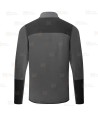 Chaqueta de trabajo en tejido polar técnico color gris y naranja flúor