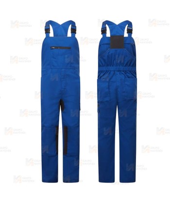 Peto de trabajo con refuerzos WX2 con materiales ecológicos color azulina