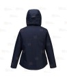Parka acolchada con membrana impermeable y transpirable para mujer color azul marino