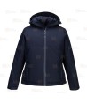 Parka acolchada con membrana impermeable y transpirable para mujer color azul marino