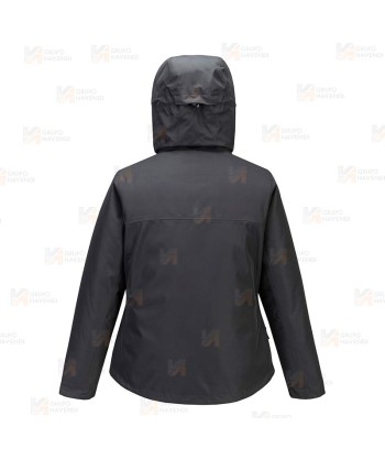 Parka acolchada con membrana impermeable y transpirable para mujer color gris