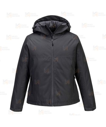 Parka acolchada con membrana impermeable y transpirable para mujer color gris