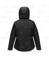 Parka acolchada con membrana impermeable y transpirable para mujer color negro