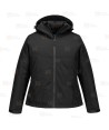 Parka acolchada con membrana impermeable y transpirable para mujer color negro