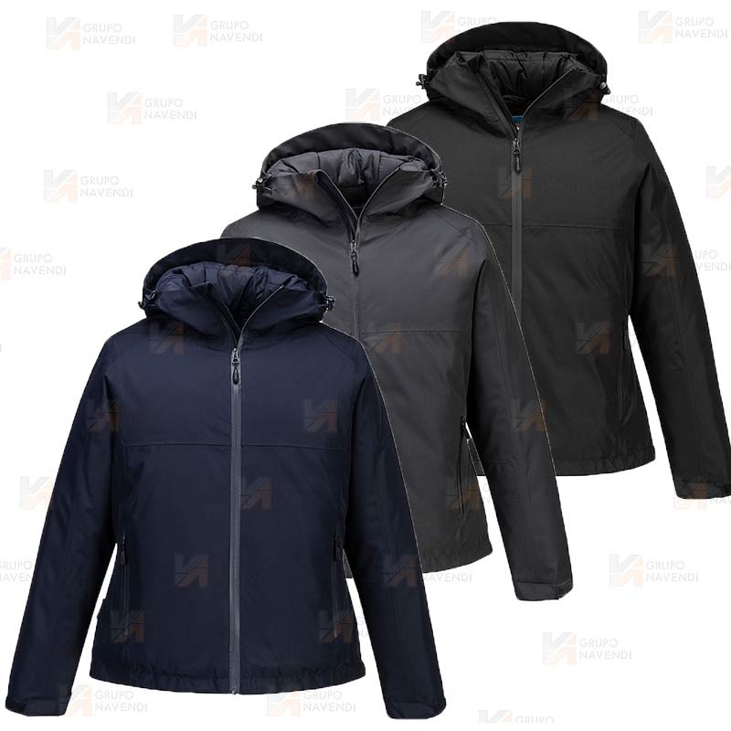 Parka acolchada con membrana impermeable y transpirable para mujer