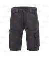 Bermudas elásticos multibolsillos con refuerzos color negro