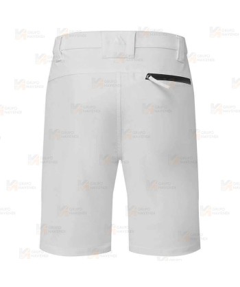Bermudas de trabajo WX2 elásticos color blanco