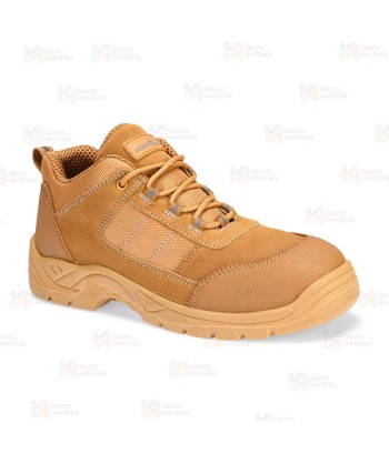 Zapatos de seguridad con puntera y plantilla no metálicos color beige