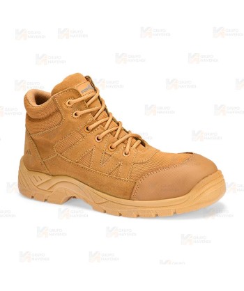 Botas de seguridad con puntera y plantilla no metálicas S1PL color beige
