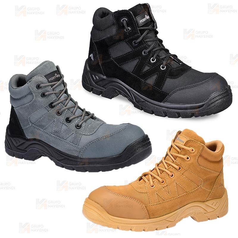 Botas de seguridad con puntera y plantilla no metálicas S1PL