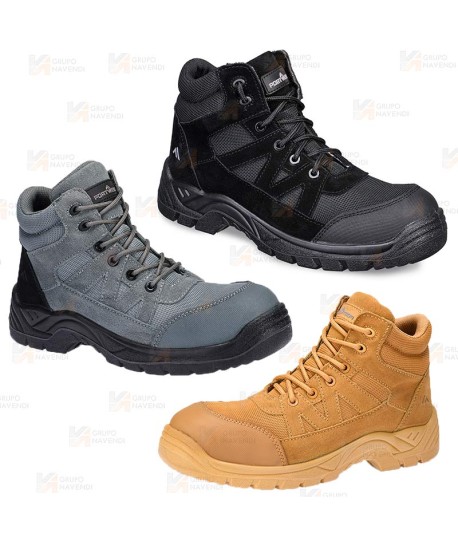 Botas de seguridad con puntera y plantilla no metálicas S1PL