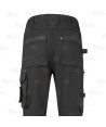 Pantalón elástico con refuerzos WX2 con materiales ecológicos color negro