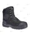 Bota de media caña no metálica con cremallera S3S HRO FO SC HI CI AN LG SR color negro