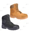 Bota de media caña no metálica con cremallera S3S HRO FO SC HI CI AN LG SR color negro