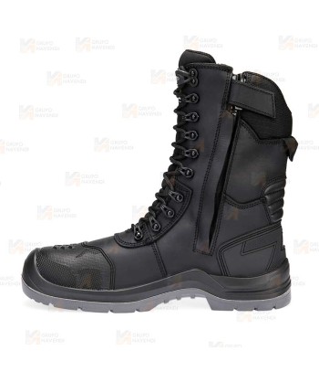 Botas táctica de piel y cordura con cremallera S7L ESD HRO LG FO SC CI SR