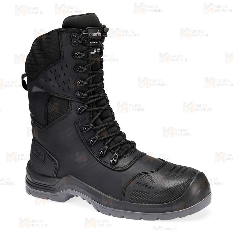 Botas táctica de piel y cordura con cremallera S7L ESD HRO LG FO SC CI SR