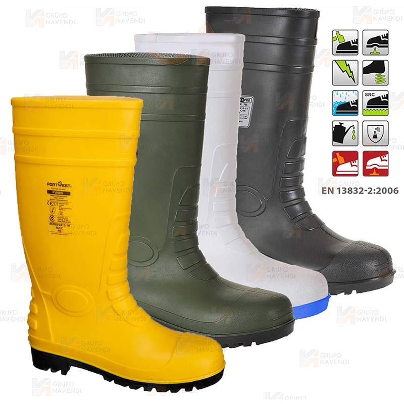 Bota de agua de seguridad alimentaria de Pvc/Nitrilo  S5 SRC