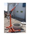 Poste Davit para trabajos confinados con torno y retráctil