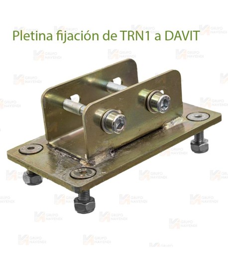 Pletina de fijación para torno de Salvamento para Ascenso y Descenso en Espacios Confinados
