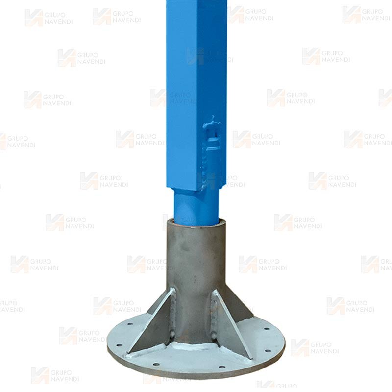 Base atornillable de fijación a suelo del poste DAVIT