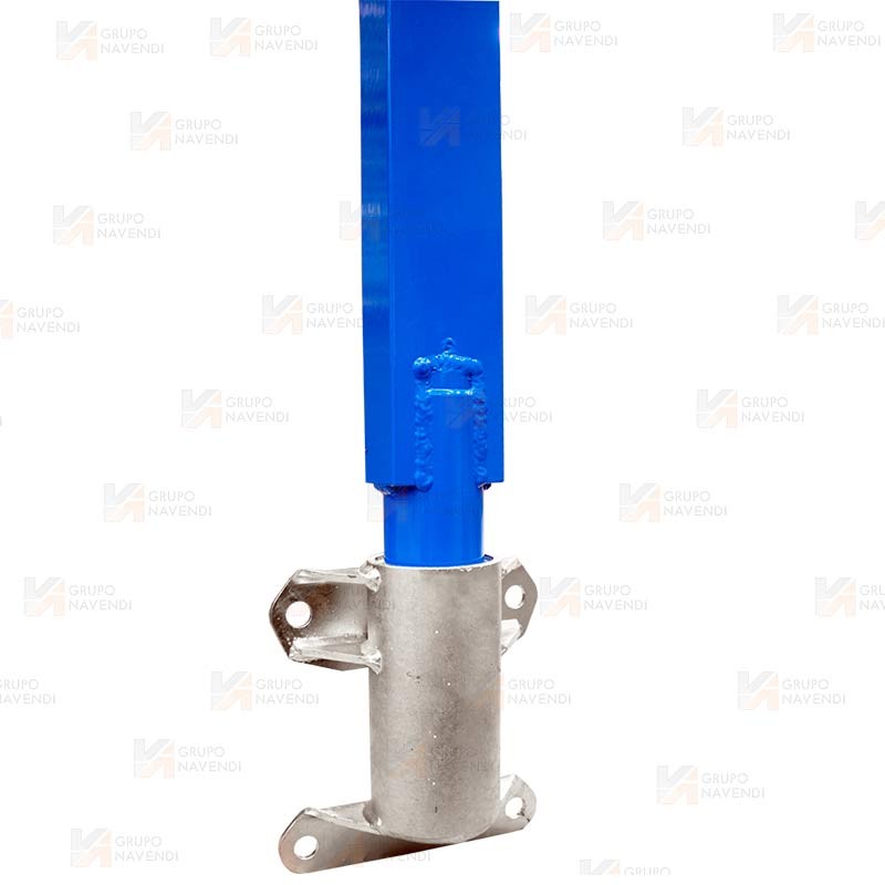 Base atornillable de fijación a pared para el poste DAVIT