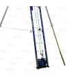 Escalera con 2 patas en ángulo para uso sobre postes o estructuras no seguras