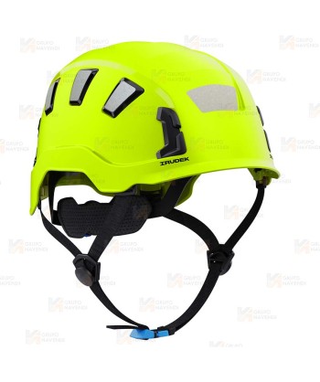 Casco para trabajos en altura color amarillo flúor o alta visibilidad