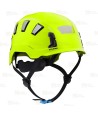 Casco para trabajos en altura color amarillo flúor o alta visibilidad