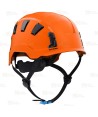 Casco para trabajos en altura color naranja