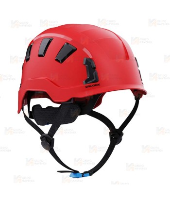 Casco para trabajos en altura color rojo