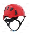 Casco para trabajos en altura color rojo