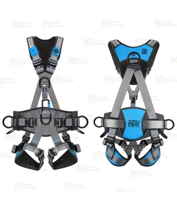 Arnés diseñado para ofrecer un alto nivel de seguridad, ergonomía y durabilidad