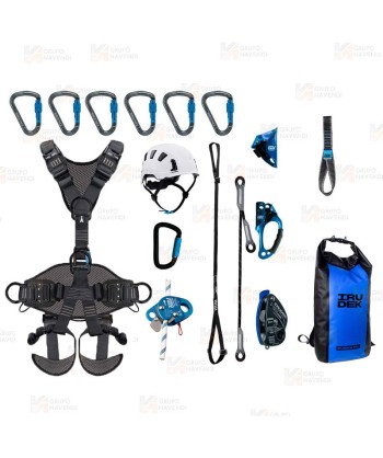 Kit Arnés mas casco y elemento de amarre para trabajos en altura