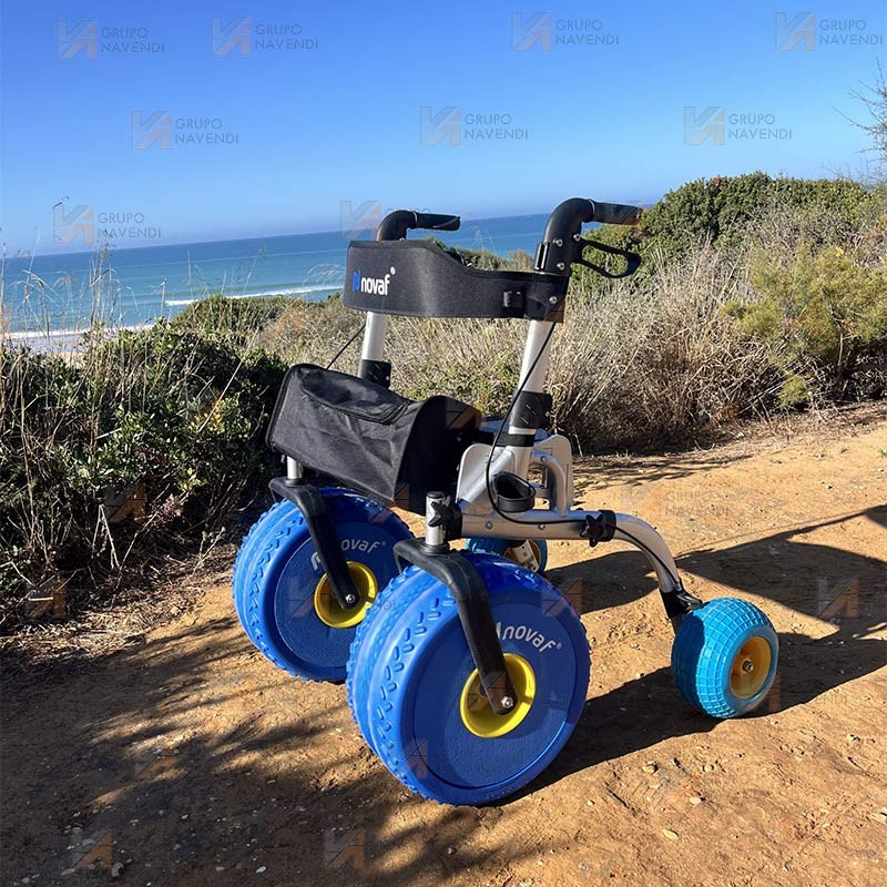 Andador con ruedas para playa, ergonómico y muy confortable