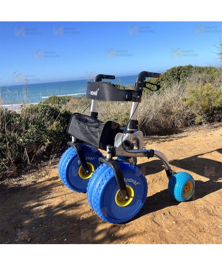 Andador con ruedas para playa, ergonómico y muy confortable