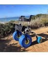 Andador con ruedas para playa, ergonómico y muy confortable