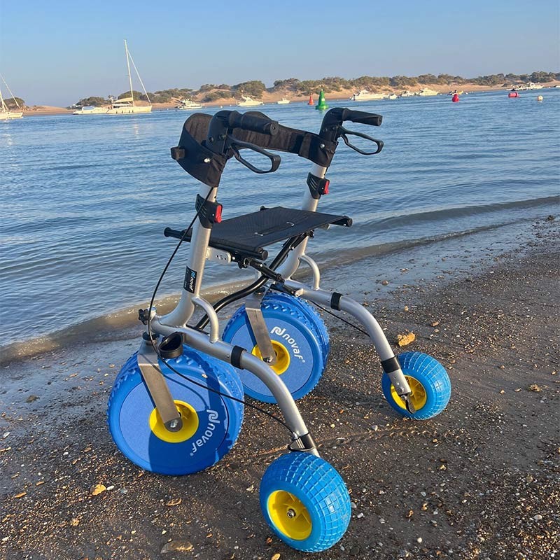 Andador con ruedas para playa, ergonómico y muy confortable