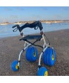 Andador con ruedas para playa, ergonómico y muy confortable
