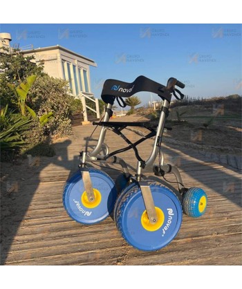 Andador con ruedas para playa, ergonómico y muy confortable