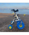 Andador con ruedas para playa, ergonómico y muy confortable
