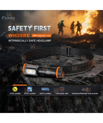Frontal Fénix WH35RE ATEX Intrínsecamente segura (280 Lúmenes)