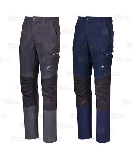 Pantalón STRETCH bicolor multibolsillos con refuerzos
