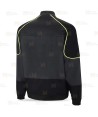 Cazadora Stretch bicolor con cuello mao con refuerzos color gris y negro