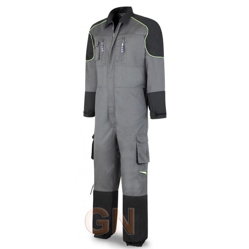 Buzo Stretch combinado gris/negro