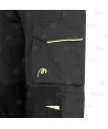 Pantalón elástico Strech multibolsillos con refuerzos de cordura color gris oscuro y negro