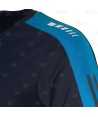 Camiseta técnica de cuello redondo y secado rápido color azul marino y azulina