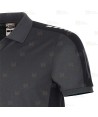 Polo técnico de manga corta y secado rápido color gris y negro