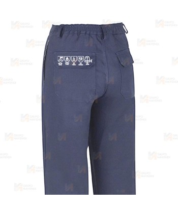 Pantalón ignífugo multinorma con cintas reflectantes 260 gr