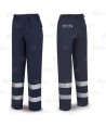 Pantalón ignífugo multinorma con cintas reflectantes 260 gr