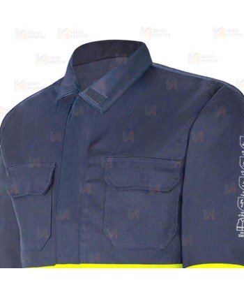 Camisa ignífuga multinorma con cintas reflectantes 220 gr